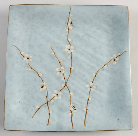 Cherry Blossom Square Dinner Plate