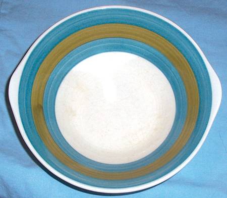 Majolica Blue Lugged Cereal Bowl