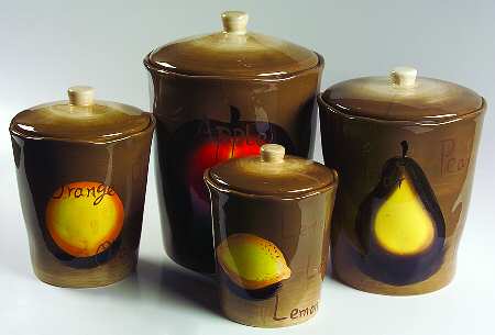 Frutta (4 Piece) Canister Set (Box Set)