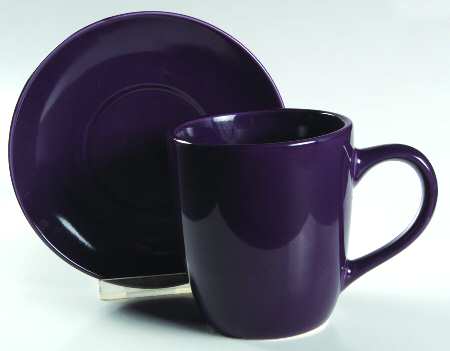 Maison Purple Mug & Saucer Set (Normal Mug)