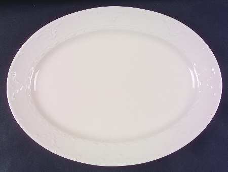 Florence Ivory 14" Oval Serving Platter