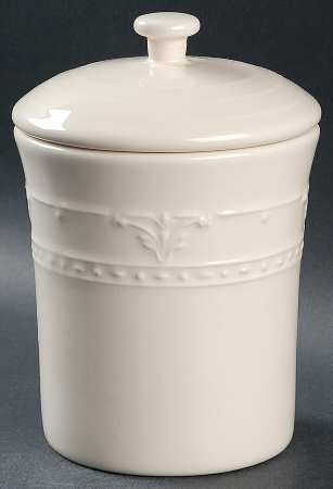 Florence Ivory Small Canister & Lid
