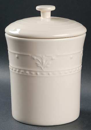 Florence Ivory Medium Canister & Lid