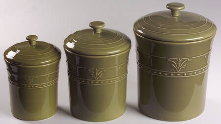 Florence Sage (3 Piece) Canister Set (Box Set)