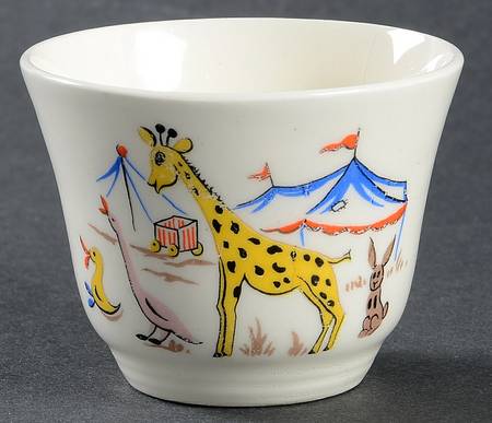 Circus Set Child's Open Sugar Bowl
