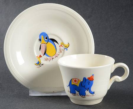 Circus Set Child's Cup & Saucer Set