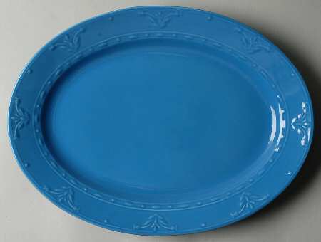 Florence French Blue 14" Oval Serving Platter