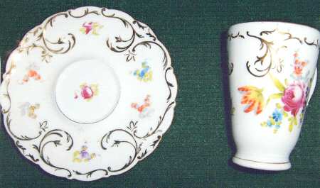 KLE31 Footed Demitasse Cup & Saucer Set
