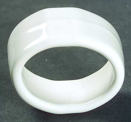 Preston White Napkin Ring