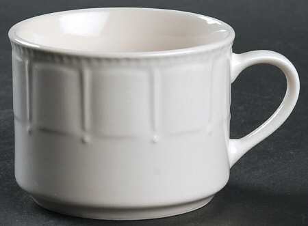 Preston White Flat Cup