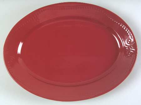 Isabella Cinnamon 14" Oval Serving Platter