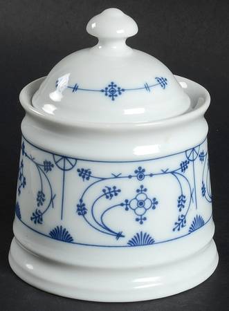 Blau Saks Sugar Bowl & Lid