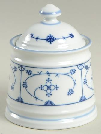 Blau Saks Sugar Bowl & Lid