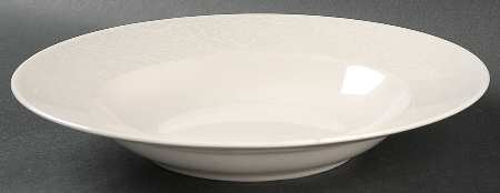 PAISLEY SHIMMER PLATINUM Large Rim Soup Bowl