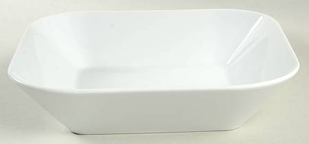 Cumulus (All White) 8" Square Bowl