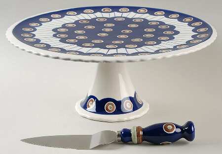 Circle 12" Pedestal Cake Stand & Server