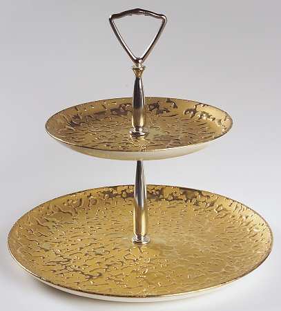 KIW7 2 Tiered Serving Tray (Dinner & Salad Plate)