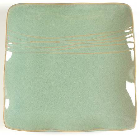 Green Square Salad Plate