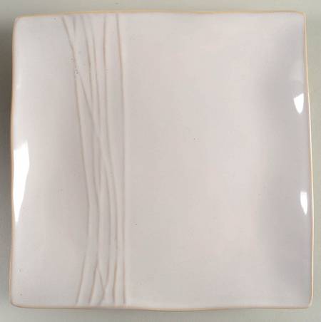 White Square Salad Plate