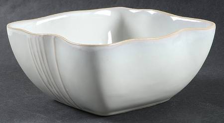 White Square Soup/Cereal Bowl