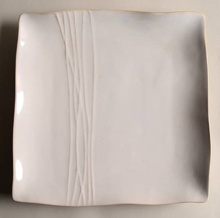 White 12" Square Serving Platter