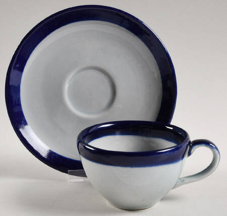 Guadalajara Blue Flat Cup & Saucer Set