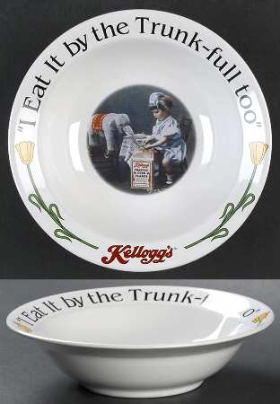 Kellogg's Cereal Bowl Rim Cereal Bowl
