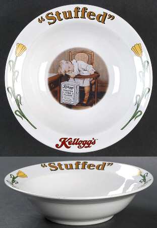 Kellogg's Cereal Bowl Rim Cereal Bowl