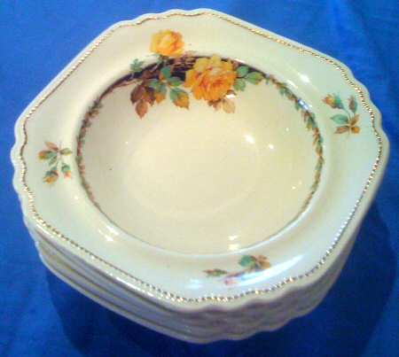 Kent Yellow Roses Rim Soup Bowl