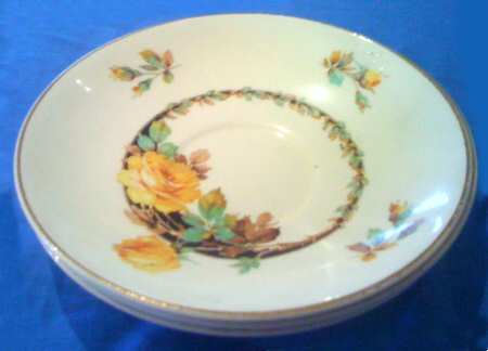 Kent Yellow Roses Saucer