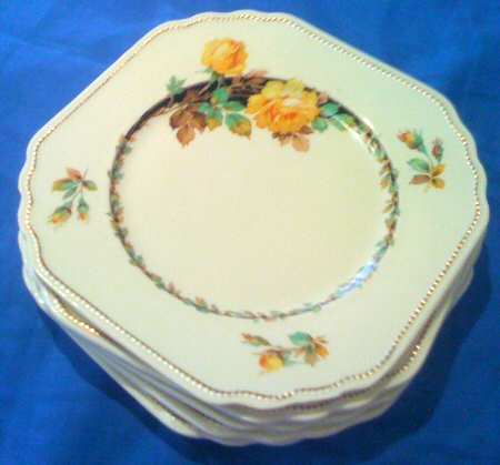 Kent Yellow Roses Luncheon Plate