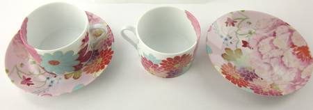 Akiko Flat Cup & Saucer Set