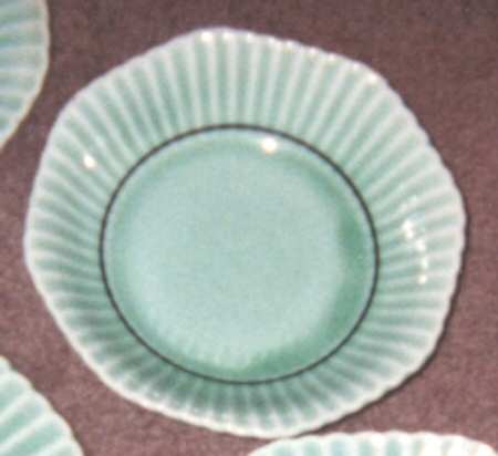 Green Platinum Fruit/Dessert (Sauce) Bowl