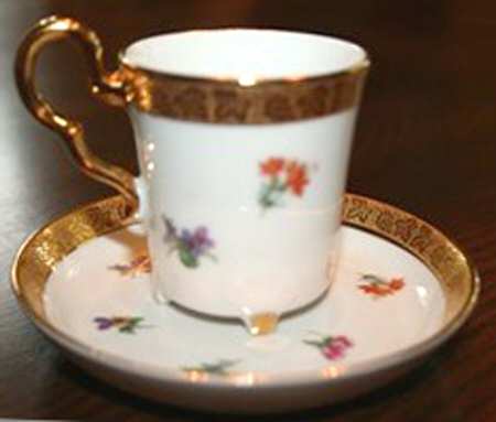 KU11 Footed Demitasse Cup & Saucer Set