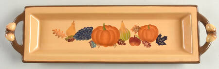 Harvest 15" Rectangular Handled Tray