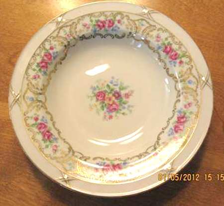 Beauty Rose Rim Soup Bowl