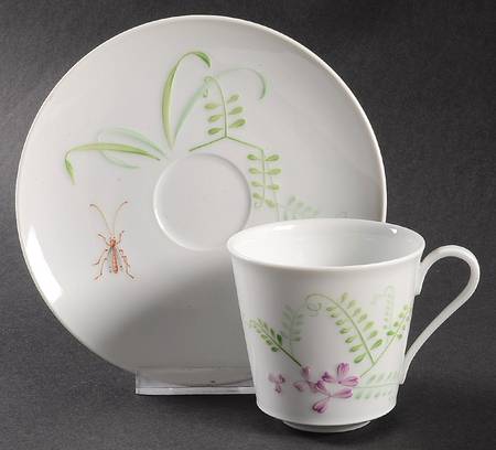 Fleur Estivales Flat Cup & Saucer Set