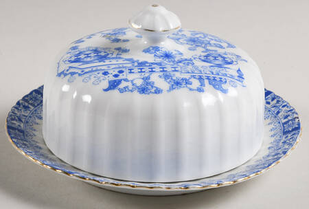 China Blau Round Covered Butter