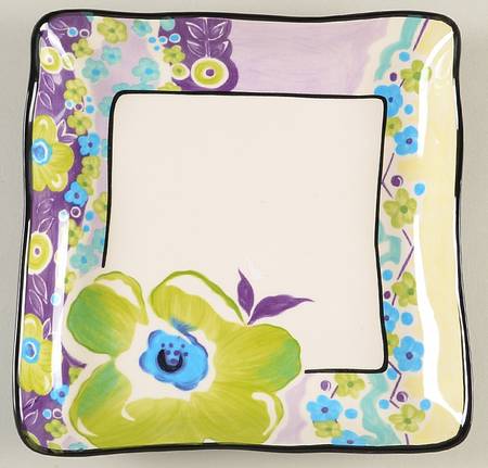 Happiness Square Salad Plate