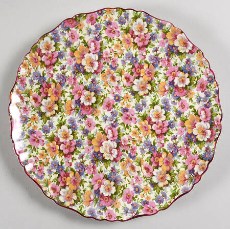 Dubarry (Red Trim) Cake Plate
