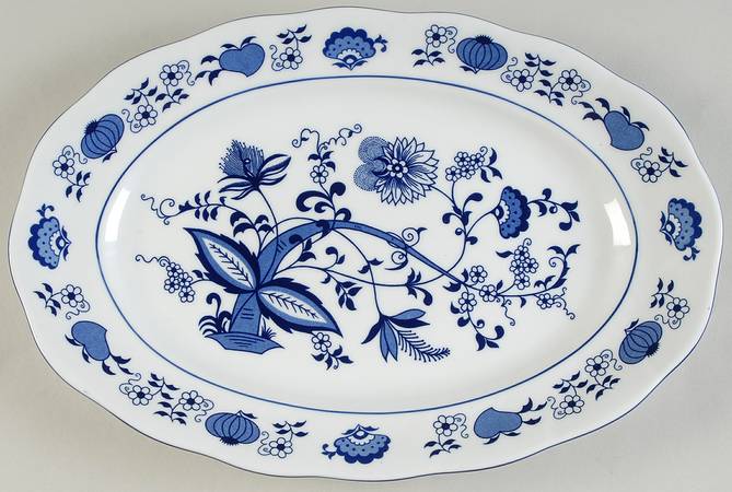 Blue Onion 13" Oval Serving Platter