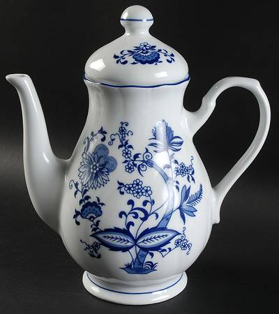 Blue Onion Coffee Pot & Lid