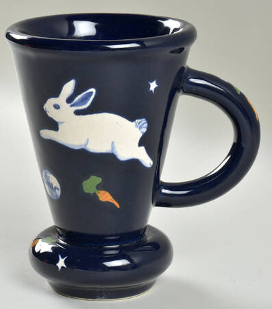 Rabbits Mug by Karen Howell