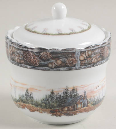 Hunting Lodge, The Sugar Bowl & Lid