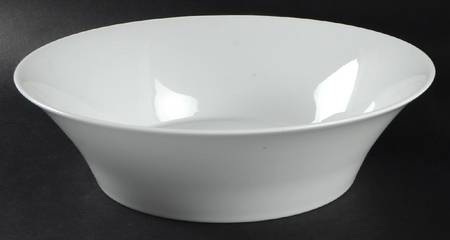 Berlin White 10" Large Salad Serving Bowl