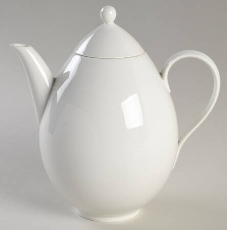 Urbino White Coffee Pot & Lid