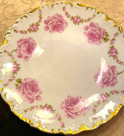 Bridal Rose Salad Plate