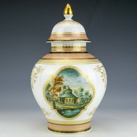 Belvedere Large Temple Jar & Lid