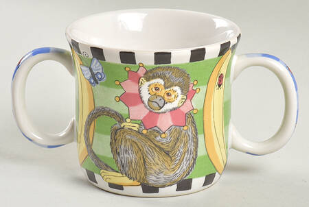 Peas and Thank You Child's 2 Handled Mug