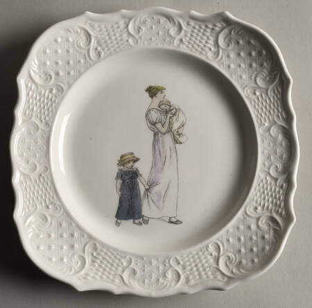 Sun Glo Studios Square Salad Plate